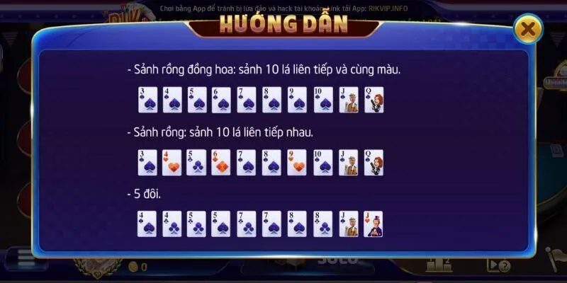 Chi tiết các bước tham gia bàn chơi sâm lốc tại Rikvip