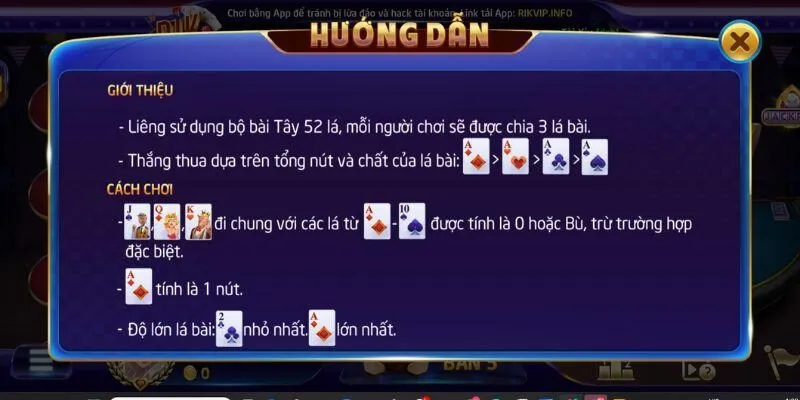 Nhận diện các bộ bài đặc biệt trong bài Liêng 