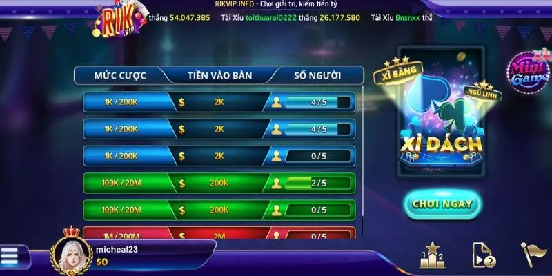 Xì Dách Rikvip: Hướng Dẫn Luật Chơi & Mẹo Đánh Bất Bại 2026